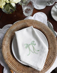 Green Bow - set of 4